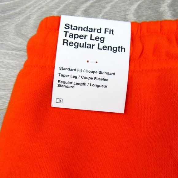 Nike Sportswear Jogger Pants Mens Size Large Orange Standard Fit Taper Leg NEW - Picture 8 of 15